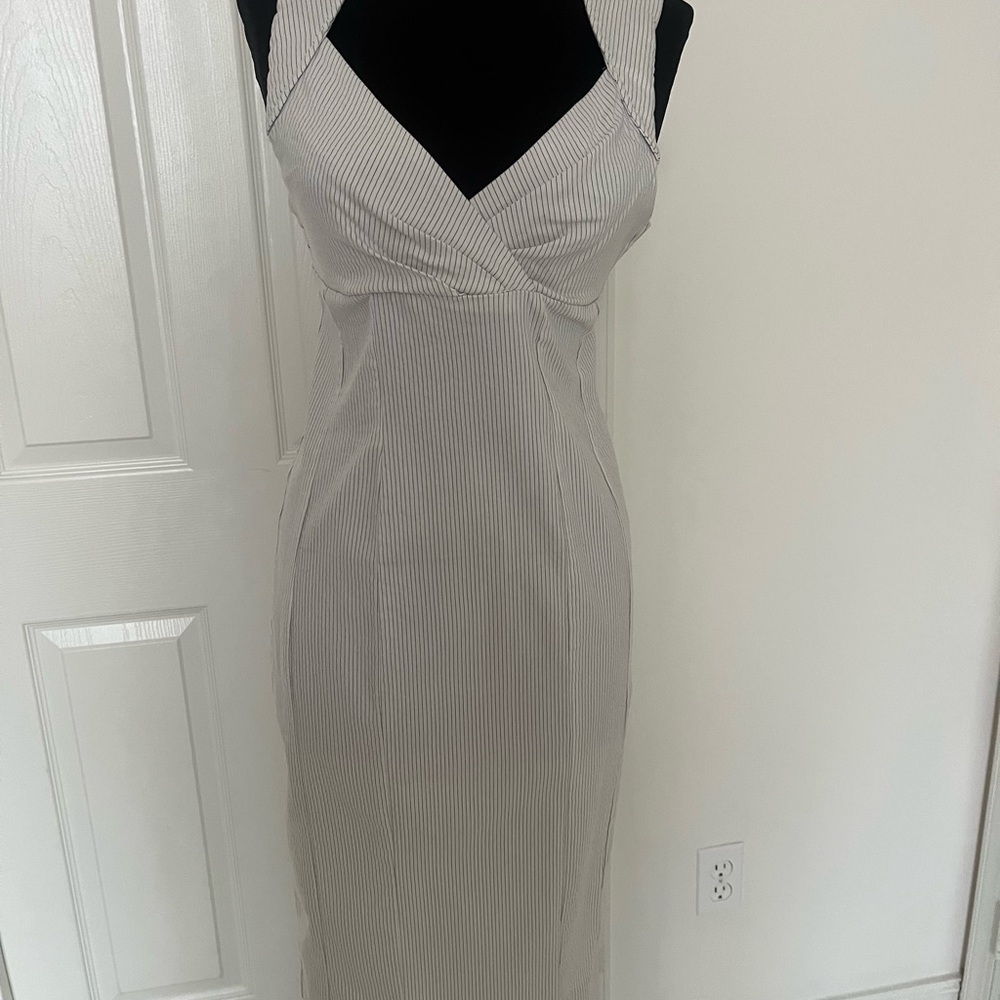 Snap Gray Ruched Sheath Dress Halter Cocktail